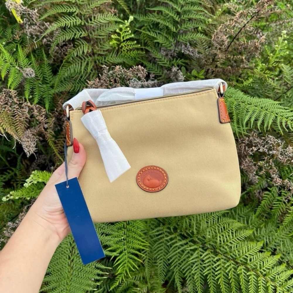 NWT Dooney & Bourke Khaki Crossbody Pouchette